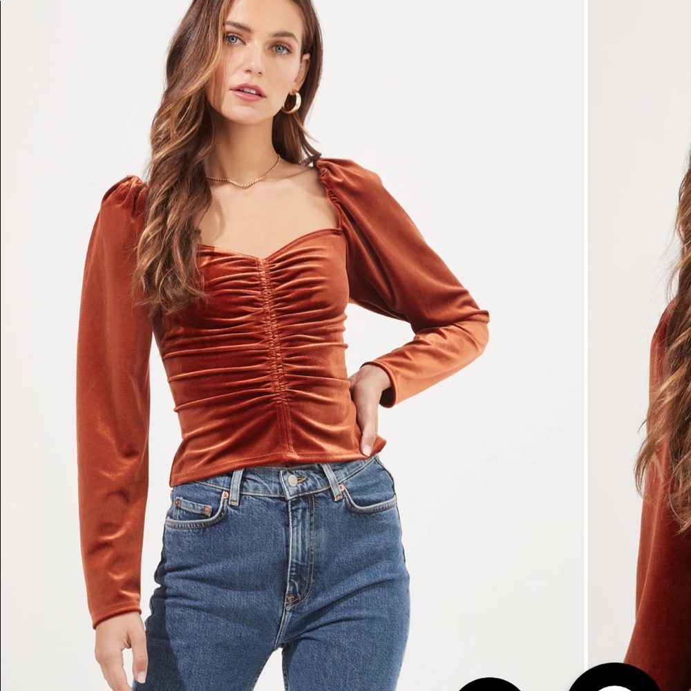 ASTR the Label Velvet Top